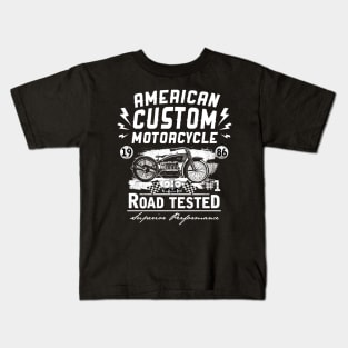 American custom motorcycle Kids T-Shirt